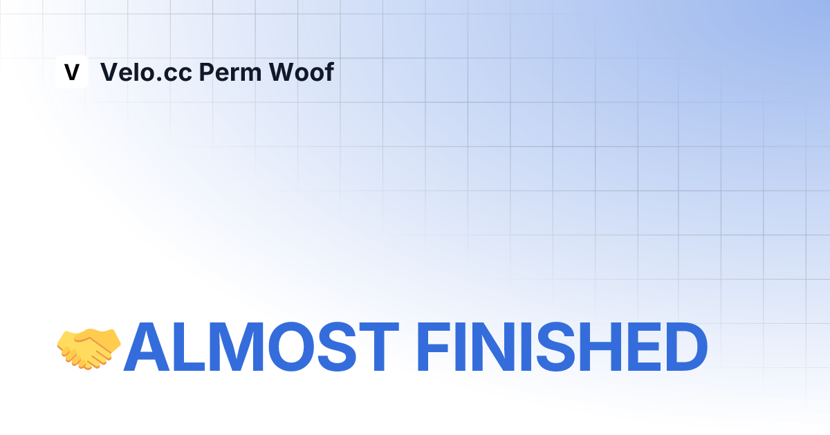  almost finished velo cc perm woof